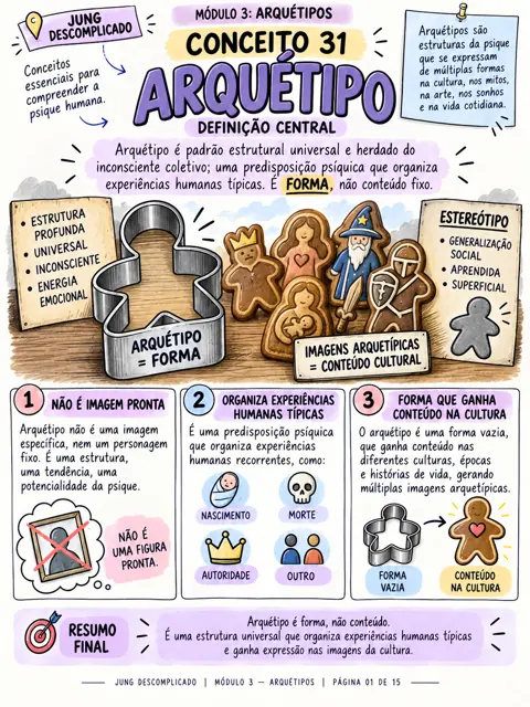 Mapa Arquétipo, do Jung Descomplicado, módulo 3