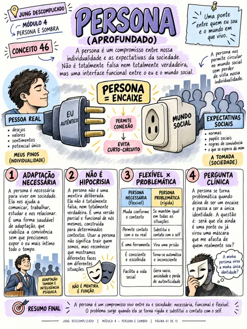 Mapa Persona, do Jung Descomplicado, módulo 4